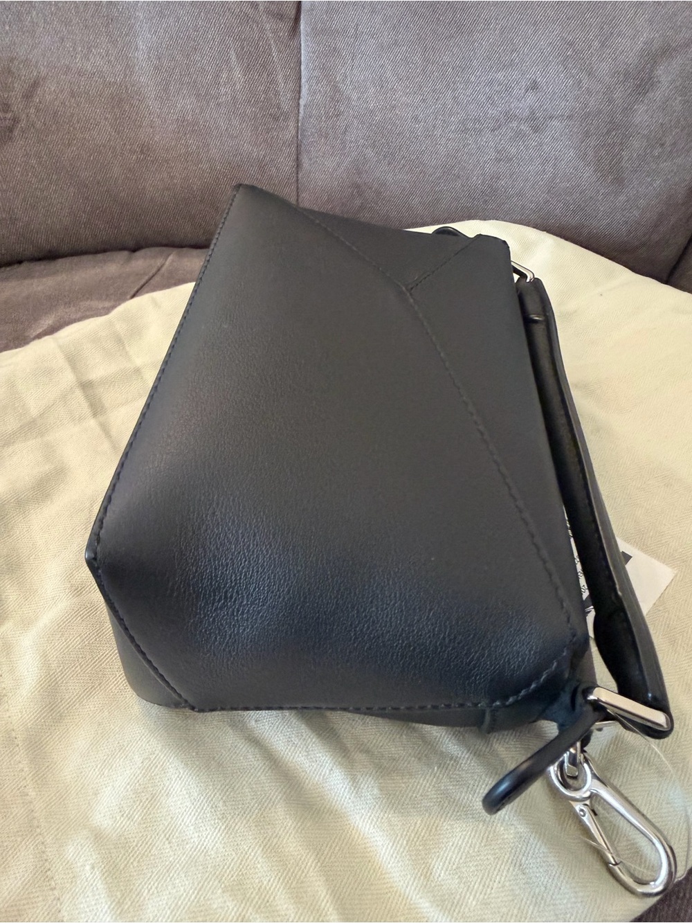 Loewe mini Black Puzzle Messenger Bag with Top Handle - Picture 4 of 6